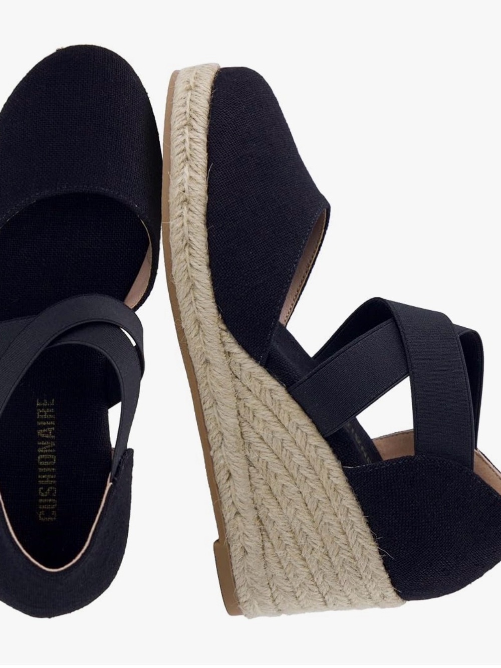 NEW Wedge Sandals in Black